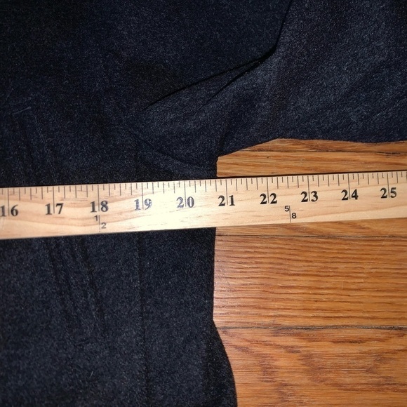 J Crew medium wool pea coat womens gray flaw preppy academia collegiate fall - Picture 2 of 10